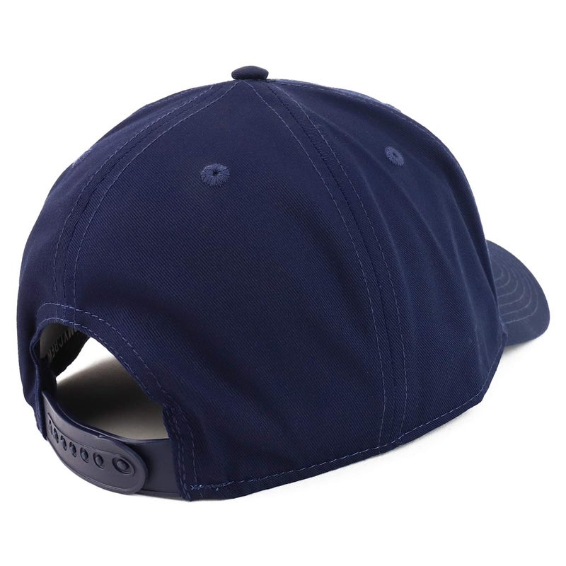 Armycrew XXL Oversize High Crown Adjustable Plain Solid Baseball Cap - Navy - Image 3